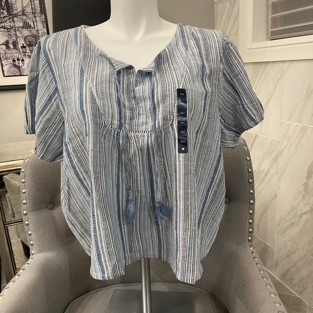 Luck Brand Short Sleeved Blouse - Picture 7 of 7